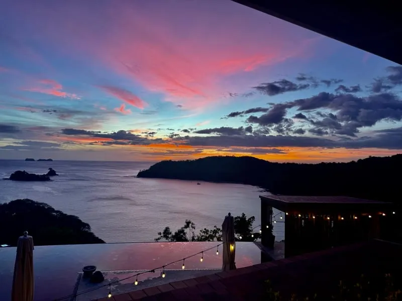 Coastline at sunset